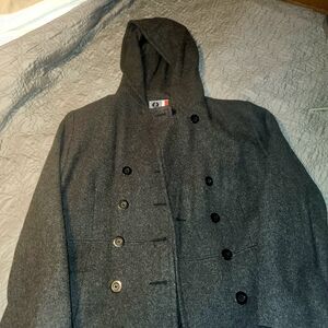 Arizona Jean Company Gray Pea Coat